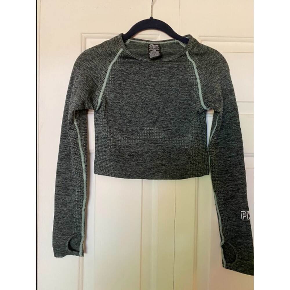 Victoria’s Secret PINK Seamless Crop Top Grey Small